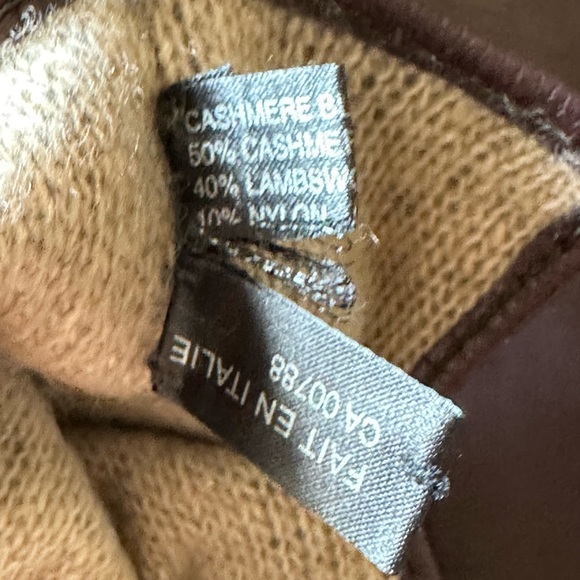 NWT PORTOLANO Italian LambskinLeather Cashmere lined Gloves s 8.Italy.Retail$150 - Picture 3 of 14